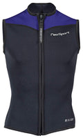 Neo Sport Mens And Womens Front Zipper Wetsuit Vest - 2.5Mm -4-Way Stretch Neoprene - 50+ Uv Shield (S125Mf-45-S)