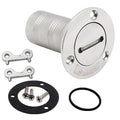 SHENGHUISS Boat Deck Gas Fill/Filler 1-1/2 Inch(38mm) with Key C Cap 316 Stainless Steel Boat Deck Hardware for Boat, Yacht, Car