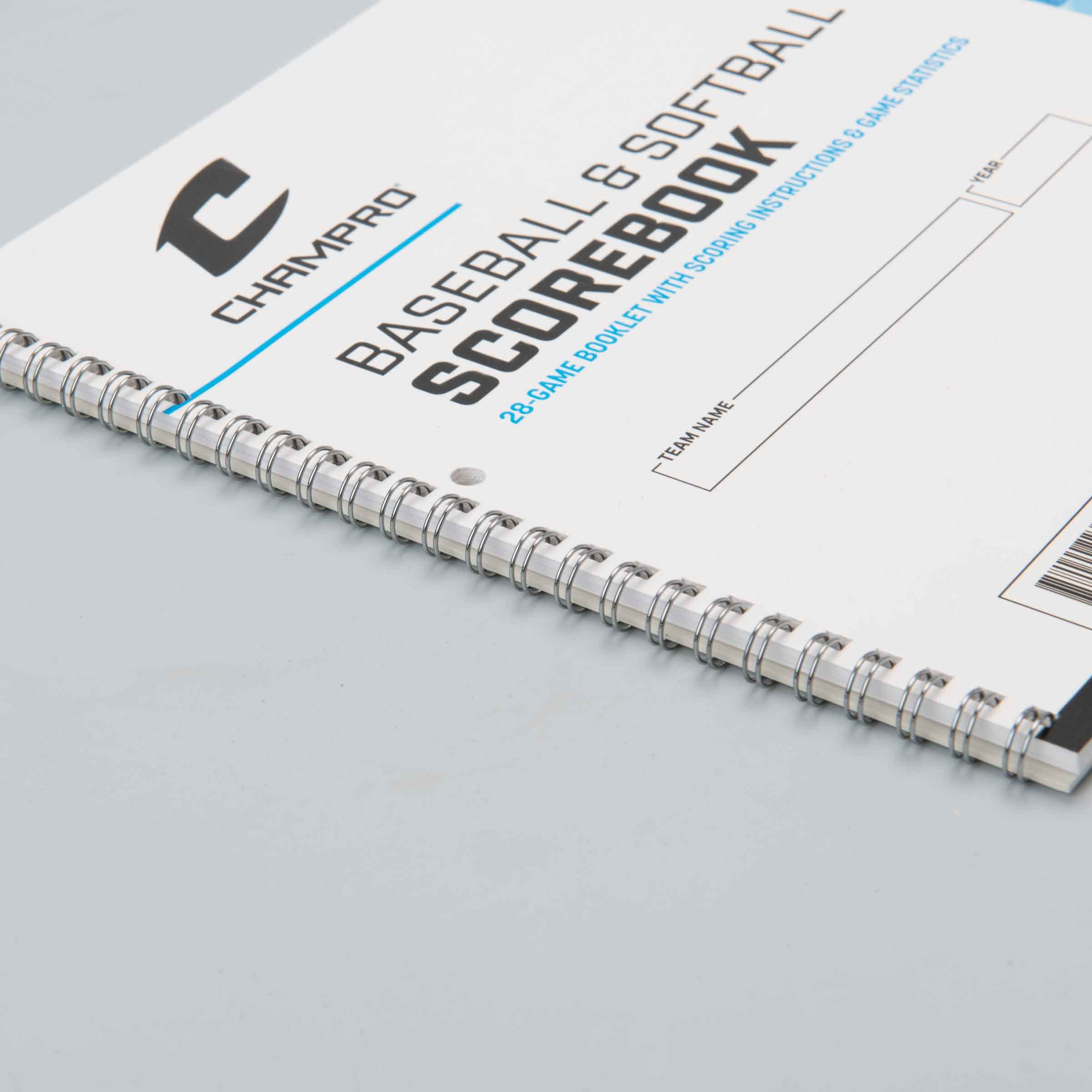Champro Baseball Score Book (White), 28 Pages