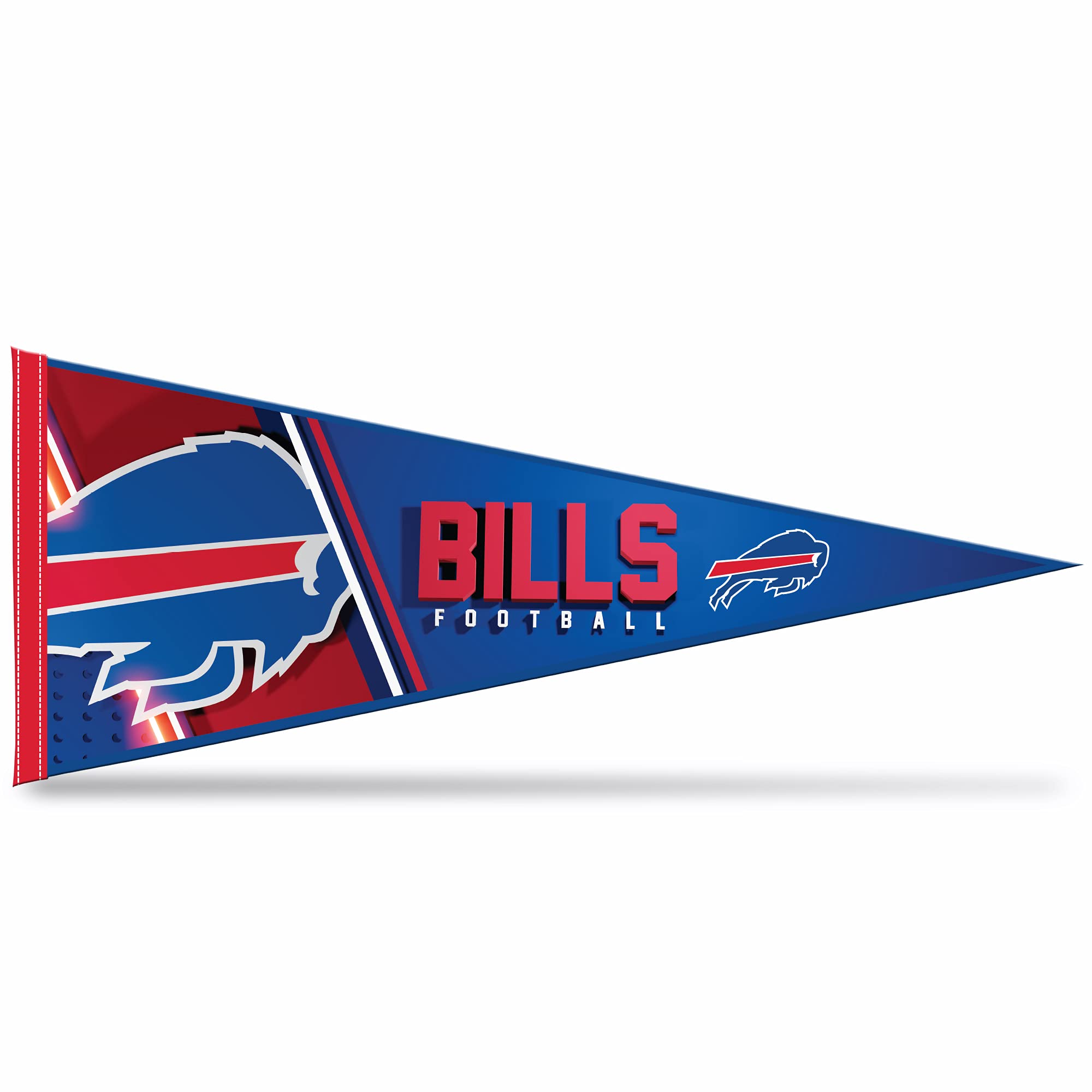 Rico Industries Nfl Football Buffalo Bills Primary 12'' X 30'' Felt Wall D  Cor Pennant - Great For Home/Bed Room/Man Cave D  Co