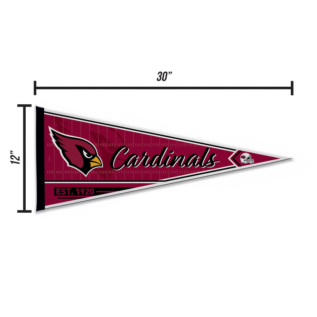 Rico Industries Nfl Football Arizona Cardinals Classic 12'' X 30'' Felt Wall D  Cor Pennant - Great For Home/Bed Room/Man Cave D