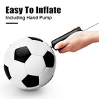 Innotoys Toddler Soccer Ball Size 2 with Pump for Kids 1-3 - 2 Packs Kids Soccer Ball - Indoor Outdoor Lawn Yard Balls Toys Birt