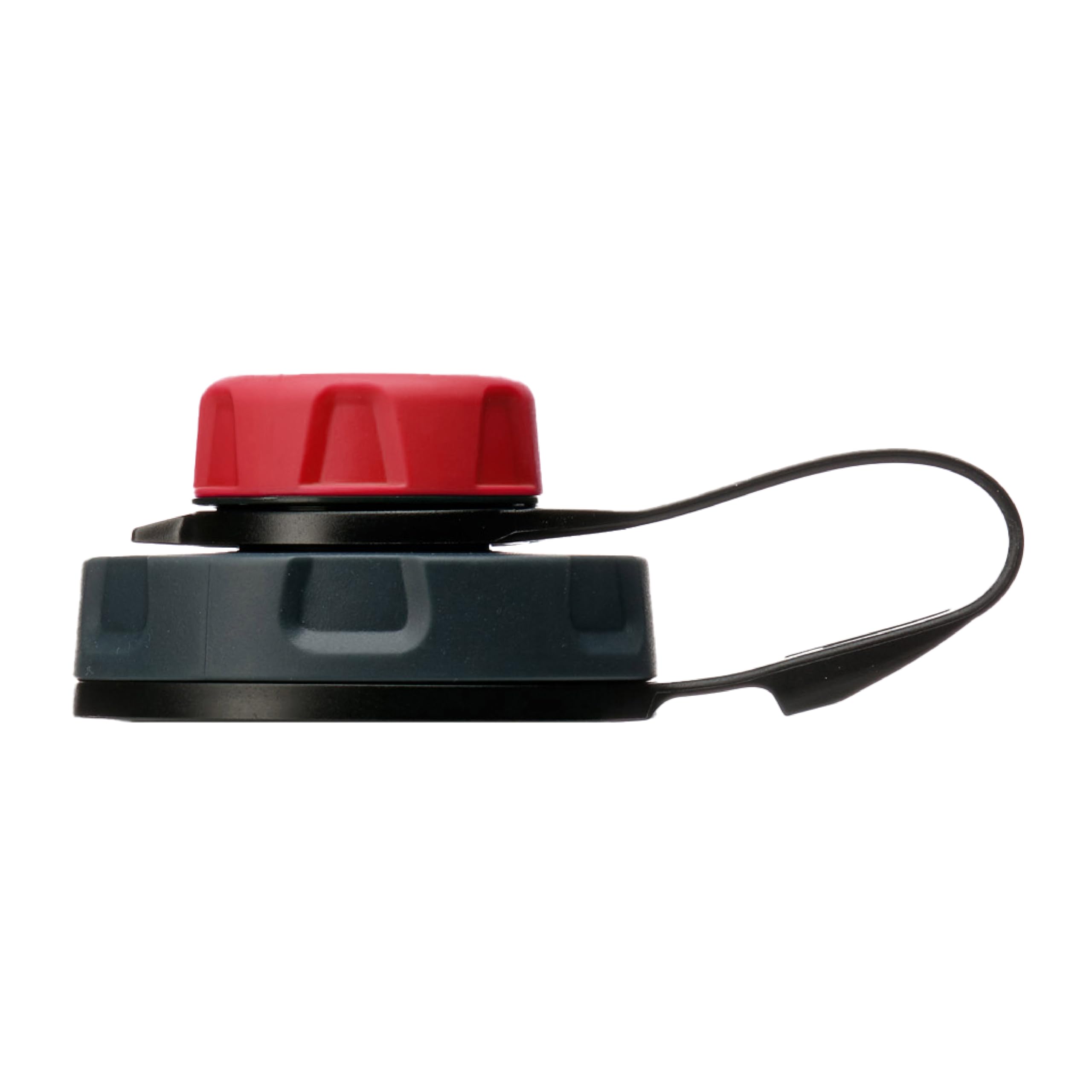 humangear capCAP+ | Converts Wide-Mouth Openings | Secure Easy Open | Food-Safe Material | Water Bottle Accessory Lid, Red