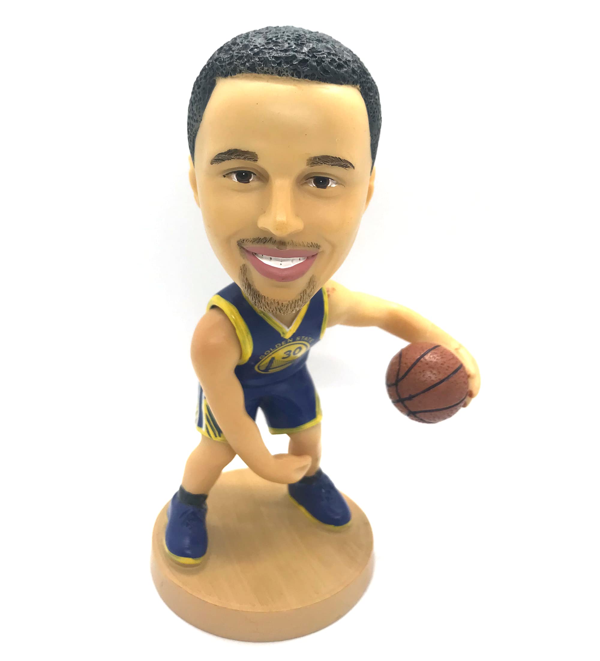 Ru.Master Curry Bobblehead Basketball Action Figure -5.1 in Hand-Painted Resin Warriors Collectible Doll - Perfect Sports Fan Gi