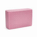 MERISHOPP EVA Soft Exercise Block Dotted Surface FirmDensity Soft Exercise Block Rounded Edges for Stretching Pink 23x15x75