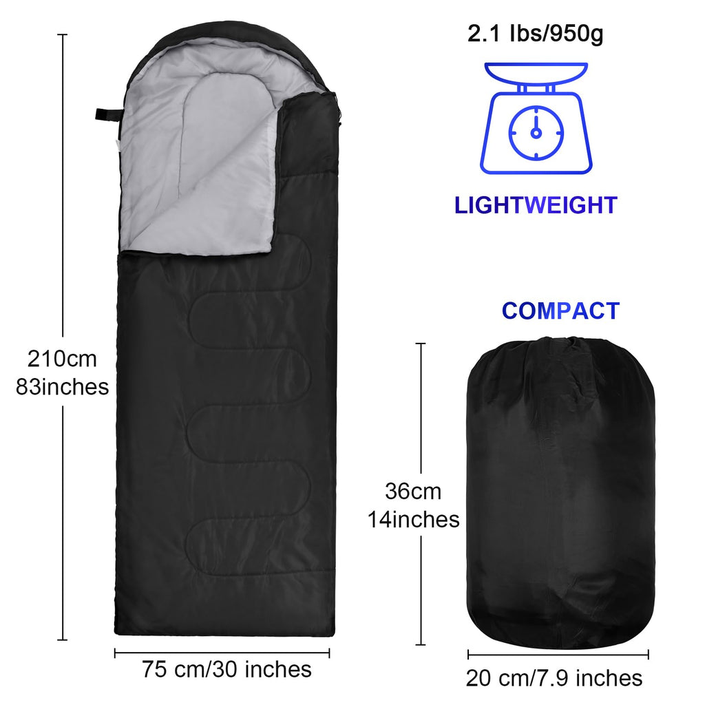 10 Pcs Camping Sleeping Bag For Adults Bulk 4 Season Cold Warm Winter Sleeping Bag For Homeless Waterproof Lightweight With Comp