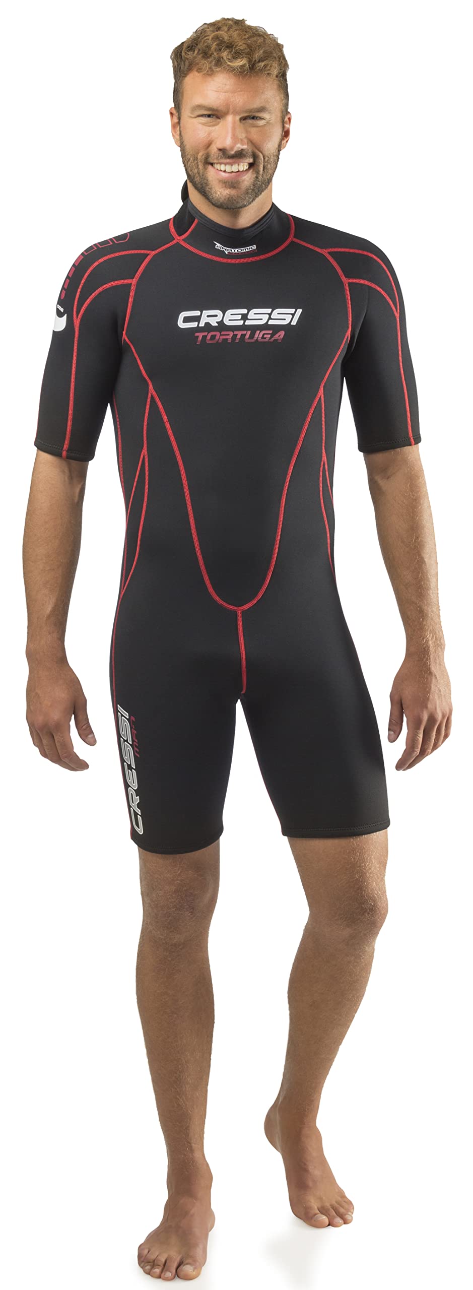 Cressi Tortuga 2.5mm Man, Black/Red, M