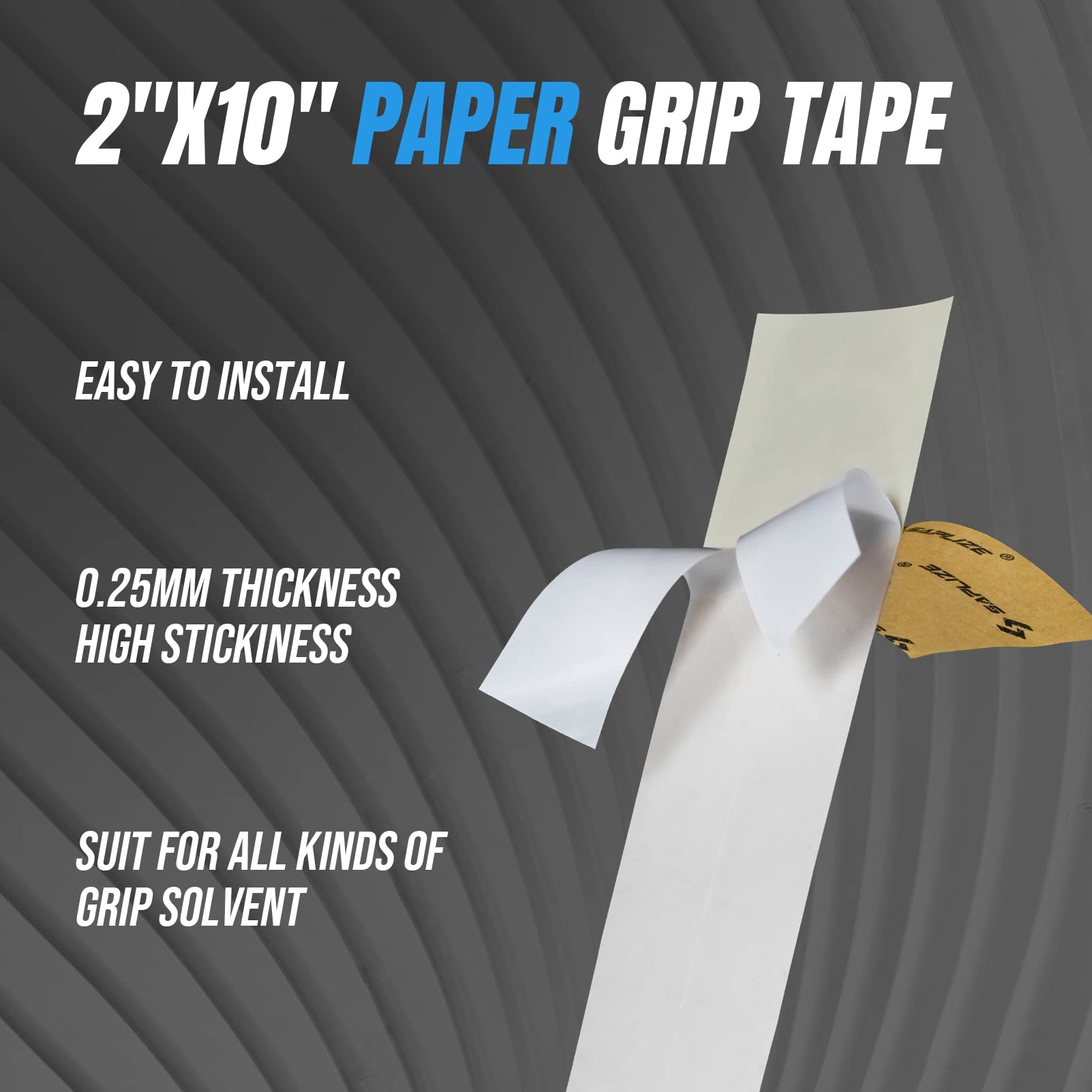 Saplize Golf Grip Tape 2'' X 10'' Solvent Activated Double Sided Adhesive Strips For Regripping Golf Clubs Wood Hybrid Iron Wedg