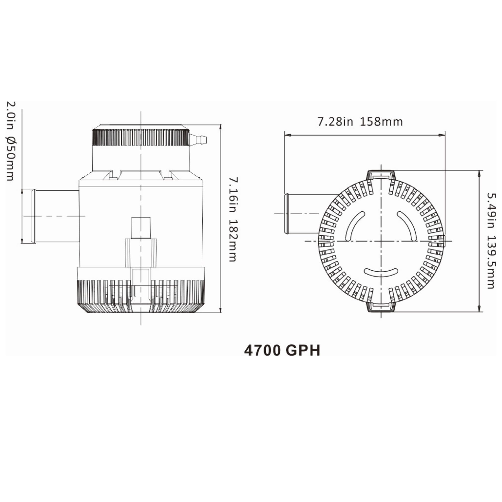 Seaflo Electric Marine Bilge Pumps (4700 Gph)
