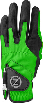 Zero Friction Mens Golf Gloves, Right Hand, One Size, Lime Green
