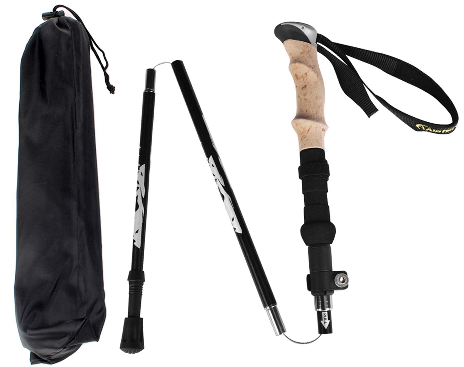 A Alafen Aluminum Collapsible Ultralight Travel Trekking Hiking Pole For Men And Women