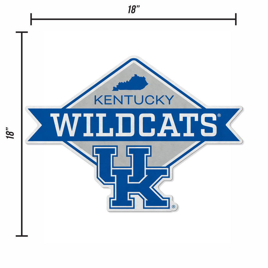 Rico Industries Ncaa Kentucky Wildcats Diamond Shape Cut Pennant - Home And Living Room D  Cor - Soft Felt Ez To Hang 20.5 X 18