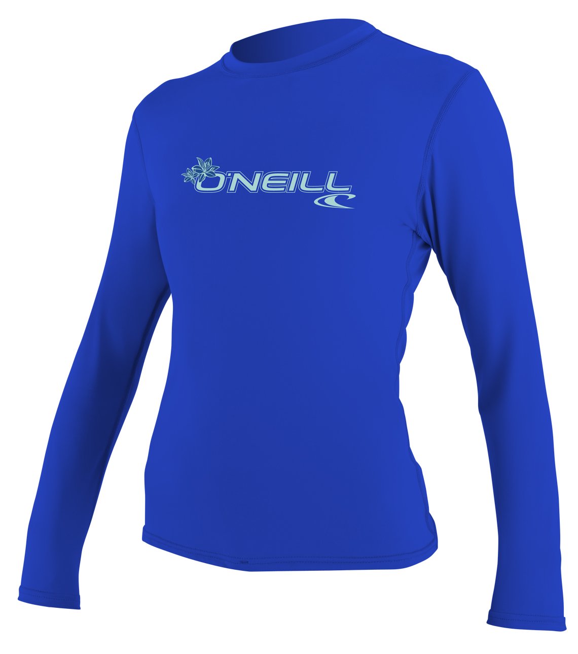 ONeill Womens Basic Skins Upf 50+ Long Sleeve Sun Shirt, Tahitian Blue, Large