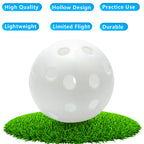 Thiodoon Practice Golf Balls Limited Flight Golf Balls 40Mm Hollow Plastic Golf Training Balls Colored Airflow Golf Balls For Sw
