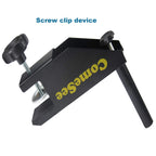 Comesee Professional Table Tennis Ping Pong Net Post Set Strength Screw Clamp With Net Clip Insert, 1.65 Inch Width Grip Holder,