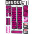 Rockshox Decal Kit, 35Mm, Magenta Color Matching Kit