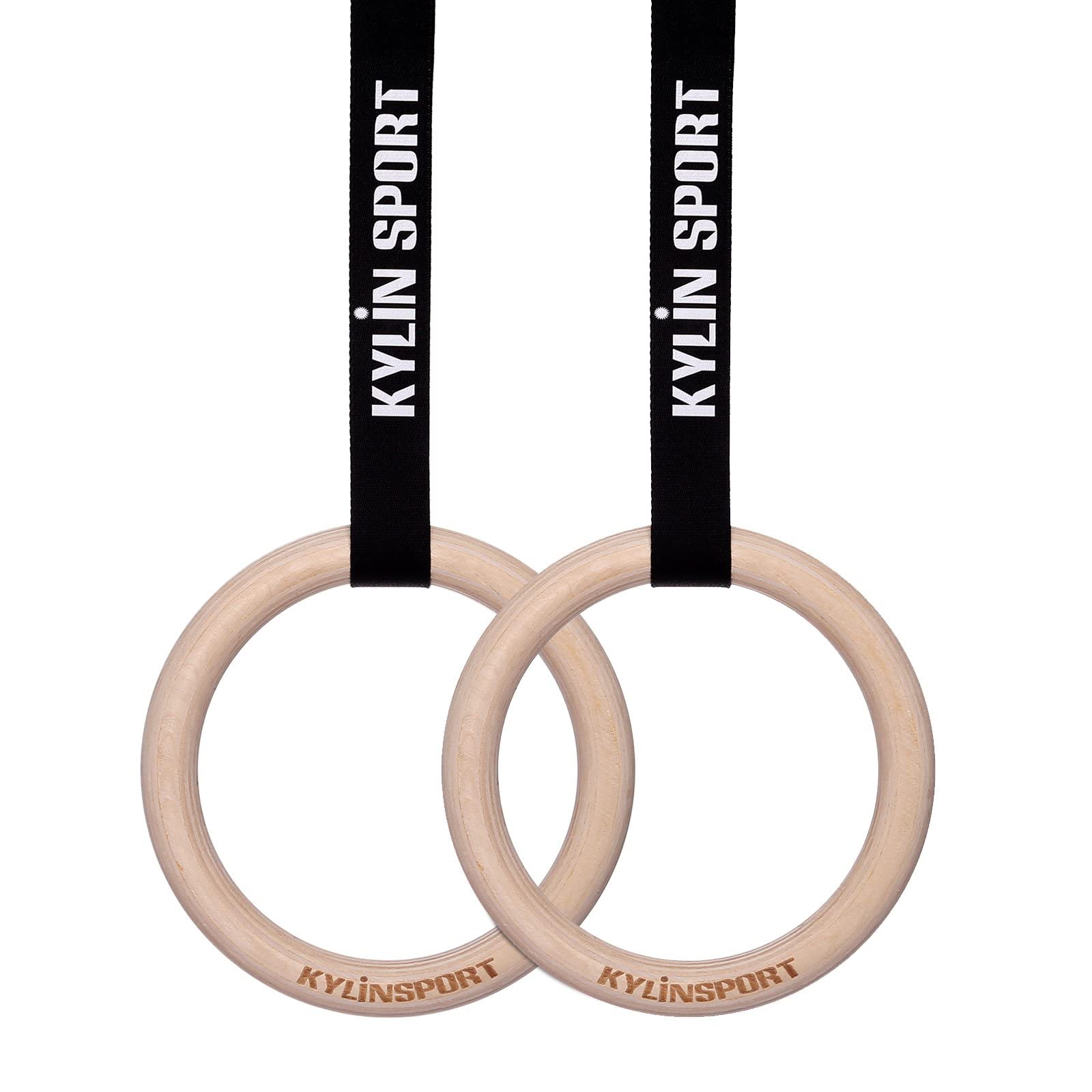 Kylin Sport Gymnastic Rings With Adjustable Straps Heavy Duty Exercise Gym Rings For Pull Ups And Dips,Cross-Training Workout,St