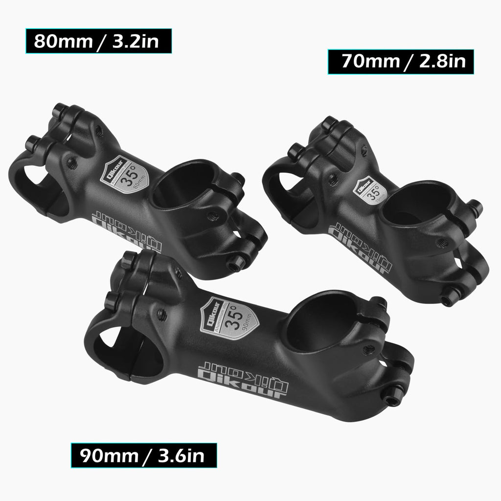 Triwonder 31.8 Bike Stem 35 Degree 70Mm 80Mm 90Mm Bicycle Handlebar Stem Riser Bar Clamp Mtb Stem For Road Bike Mountain Bike Bm