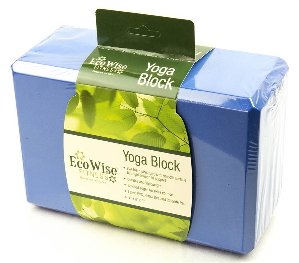 Eco Wise Fitness Yoga Block In Blue Dahlia