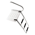 MARINE CITY Swim Telescoping Folding Ladder - 304 Stainless Steel, Anti-Slip, Corrosion-Resistant, 400lb Capacity, Compact & Eas