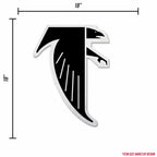 Rico Industries Nfl Football Atlanta Falcons Retro Shape Cut Pennant - Home And Living Room D  Cor - Soft Felt Ez To Hang