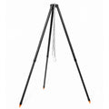 Caroyino 21-Inch Campfire Tripod, 47-Inch Five-Position Telescopic Camping Tripod With Adjustable Suspension Chain, Camping Trip
