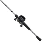 Abu Garcia Vengeance Low Profile Baitcast Reel And Fishing Rod Combo, Gray/Black, 7' - Medium Heavy - 1Pc