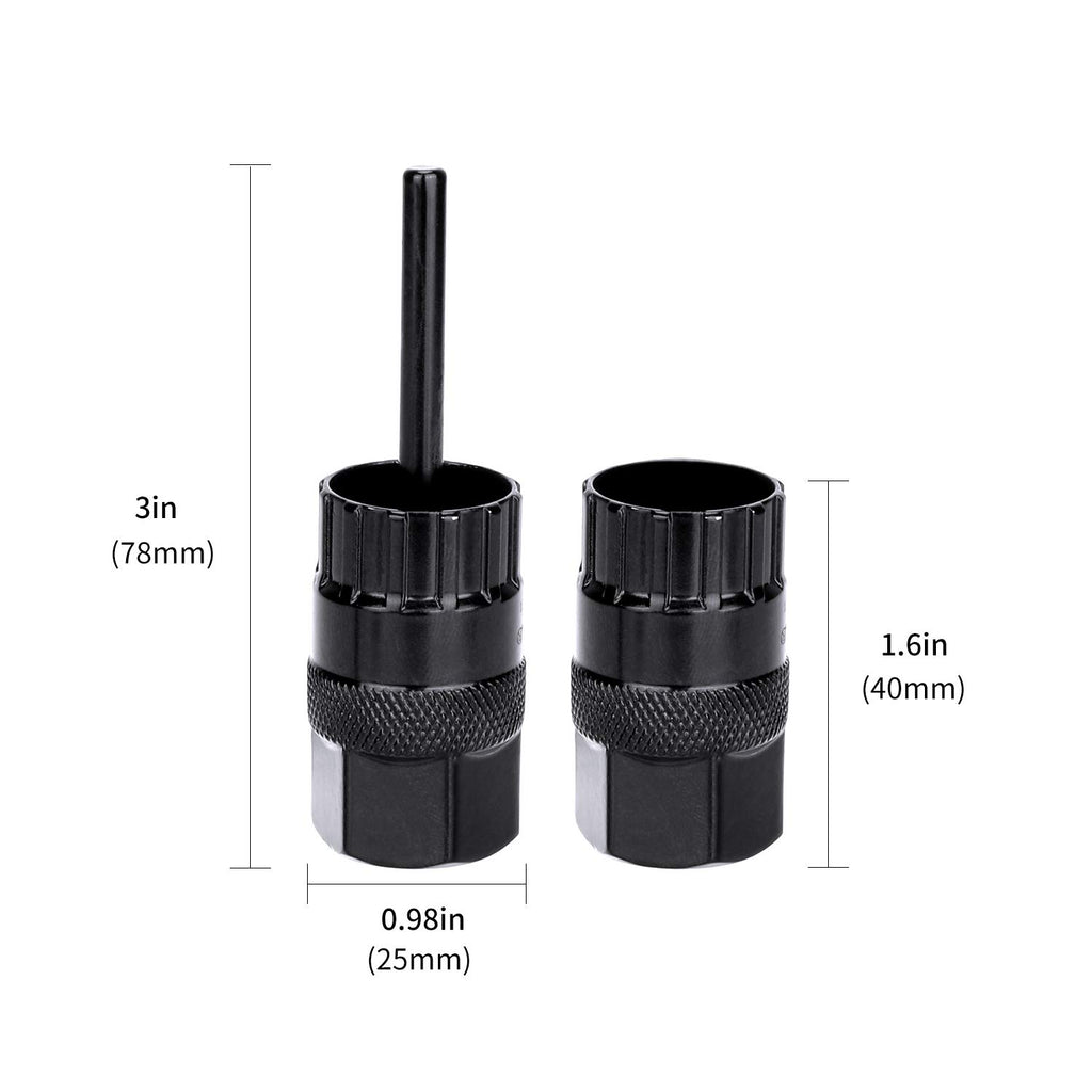 Qkurt Cassette Lockring Tools Set, 2Pcs Cassette Removal Tool Freewheel Maintenance Tool
