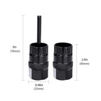 Qkurt Cassette Lockring Tools Set, 2Pcs Cassette Removal Tool Freewheel Maintenance Tool