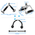 Power Guidance Triceps Pull Down Attachment, Cable Machine Accessories For Home Gym, Lat Pull Down Attachment Weight Fitness (3.