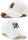 Selloria A Brand Adjustable Unisex Cap For Men And Women Freesize Baseball Caps Pack Of2 2026 White