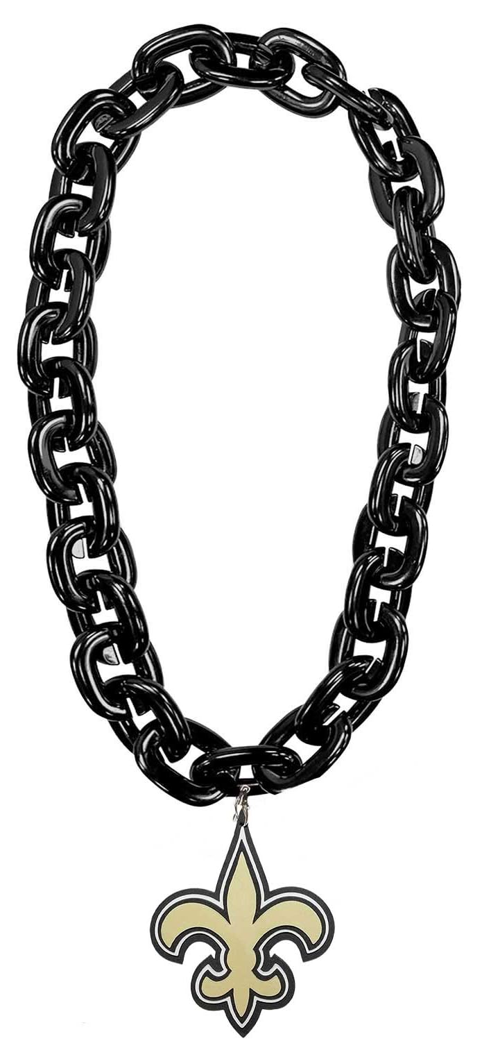 aminco New Orleans Saints NFL Fan Chain, Black