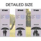 Mrtlloa Automatic Open Golf Umbrella Extra-Large Oversized Double Canopy Vented Windproof Waterproof Stick Rain Golf Umbrellas F