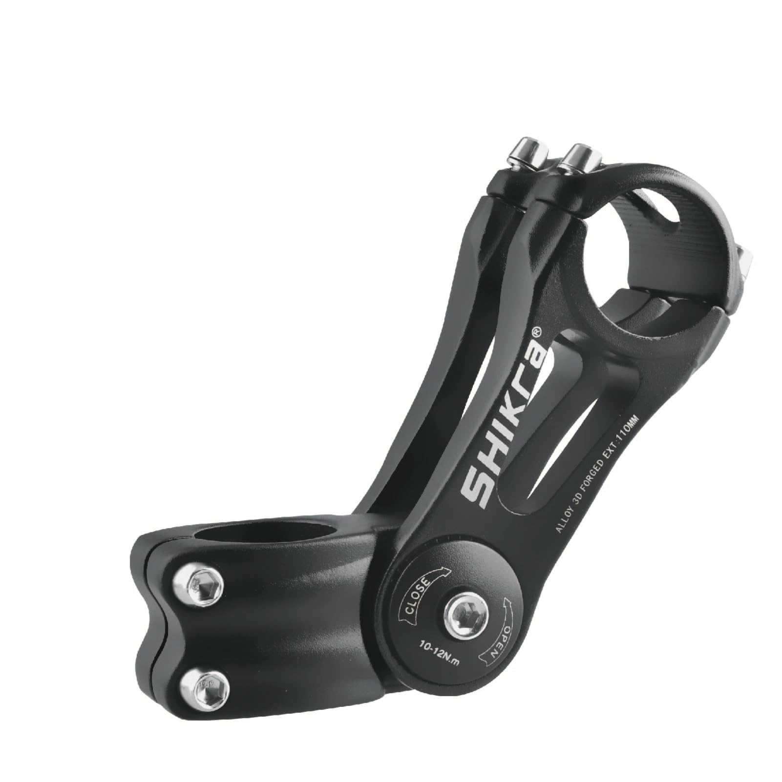 Yapjeb Bike Stem 31.8 110Mm 85 Degree Adjustable Bike Stem Mountain Bike Stem Short Handlebar Stem Riser For Bicycle, Road Bike,