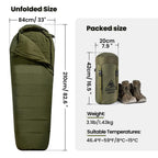 Onetigris Bushcrafter? Sleeping Bags, Mummy Sleeping Bag For Camping Hiking Backpacking, Survival Gear