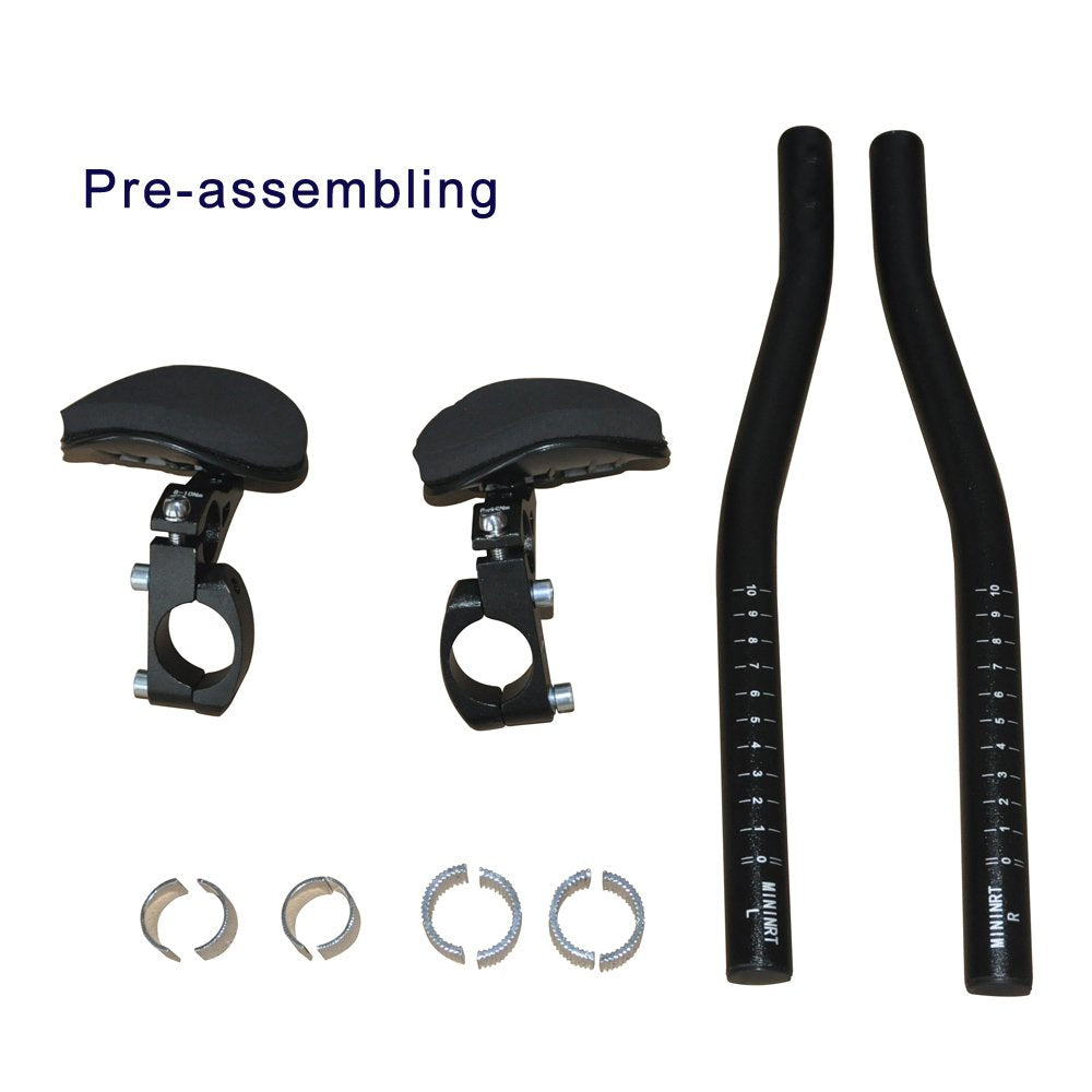 Upanbike Bike Handlebar Bicycle Rest Handlebar Time Trial Cycling Tt Bar Triathlon Aero Bar For Road Bike Mountain Bike 31.8Mm C