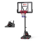 IGL Basketball Hoop Outdoor, 44 Inch Portable Basketball Hoops, 5.6-10 FT Adjustable Basketball Goal System with 35 LB Base Anch