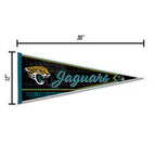 Rico Industries Nfl Football Jacksonville Jaguars Classic 12'' X 30'' Felt Wall D  Cor Pennant - Great For Home/Bed Room/Man Cav