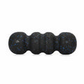 CLOVRIX Wavy Massage Cylinder Deep Tissue Expanded Polypropylene Stretching Column Lightweight, Black Blue, Hardness 55 | Roller