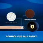 Gse 36'' 1-Piece Canadian Maple Shorty Billiard Pool Cue Sticks, Hardwood Billiard House Bar Pool Cue (36-Inch)