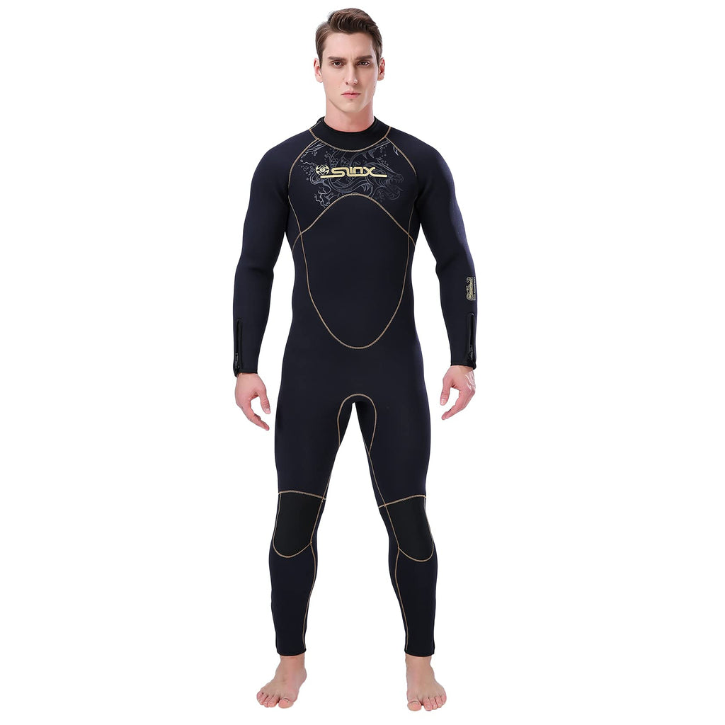 Dizokizo 5Mm Wetsuits For Men Neoprene Long Sleeve Full Diving Surfing Suit