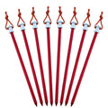 Tent Stakes Pegs 9 Inch, Lightweight Aluminum Alloy Tent Canopy Nail For Outdoor Camping, Hiking, Picnic Blanket, Beach Mat, Yar