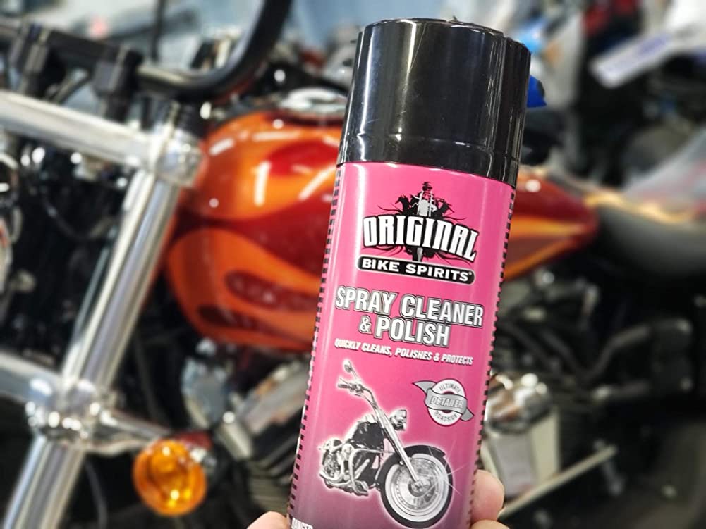 Original Bike Spirits Cleaner And Polish Aerosol (Case Of 12) - The Ultimate Detailer In A Can To Make Your Ride Shine