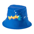 Speedo Unisex-Child Uv Bucket Hat Begin To Swim Upf 50 Electric Blue, Small/Medium