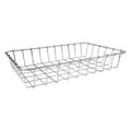 Wald Products No Hardware Basket Silver Steel 14x9x3