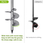 Insaga Multi-Purpose Ground Anchors Screw In, Fully Welded Shed Anchor Kit, 30 Earth Anchor, Mobile Home Anchors For Trampoline,