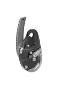 PETZL, ID Evac Descender Black, Self-braking descender with anti-panic function for lowering from an anchor