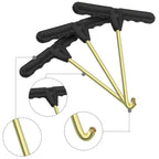 Marvelity 3 Pcs Trampoline Spring Pull Tool Kit, Trampoline Parts T-Hook Puller, Trampoline Accessories Spring Pull T-Shape Hook
