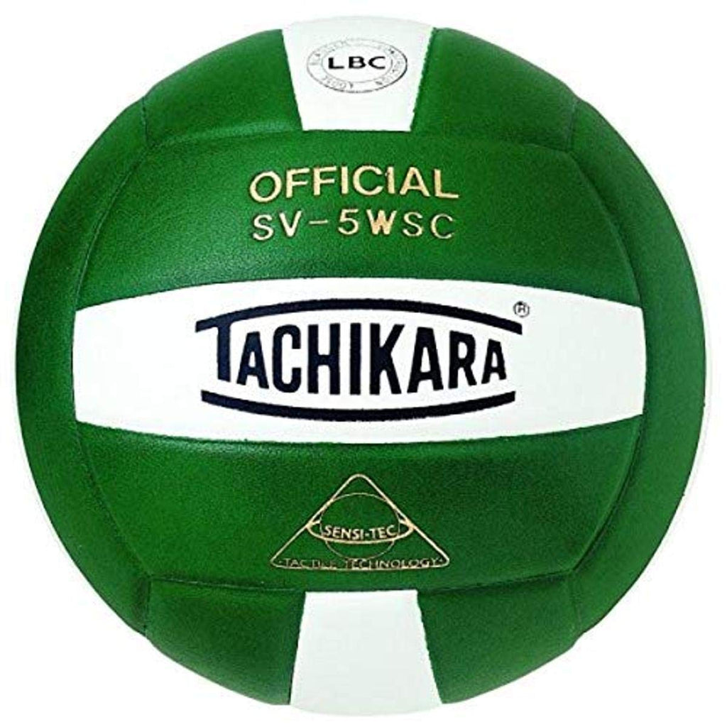 Tachikara Sv5Wsc Sensi-Tec Composite Volleyball (Dark Green, White)