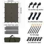 Top Lander Car Awning Camping Suv Sun Shelter Waterproof Universal Tent Canopy Anti-Uv For Van Campervan Caravan Truck Vehicle (